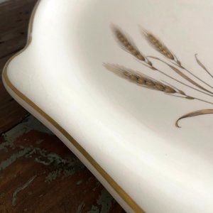 Salem Bountiful Wheat Platter | 23 K Gold